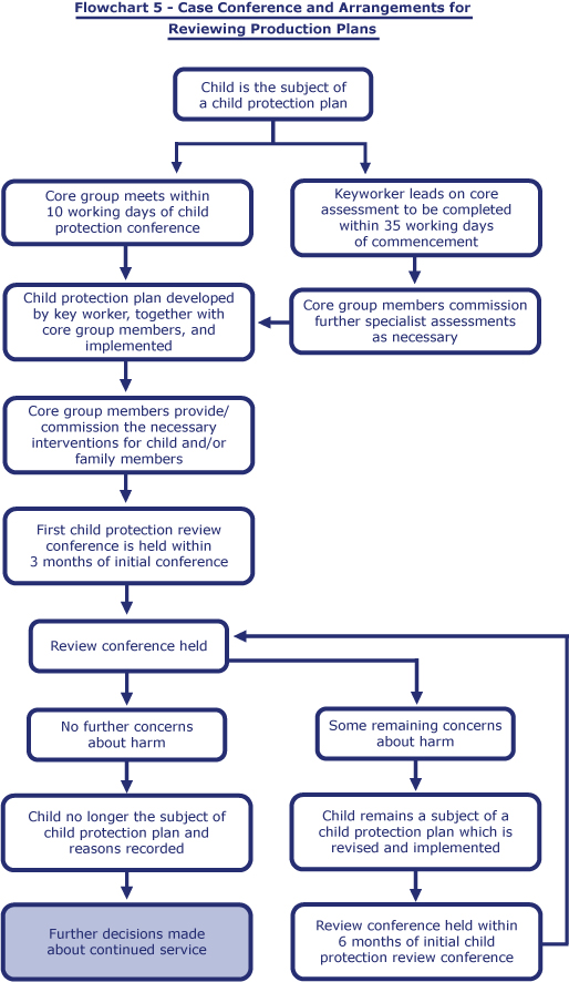 Case Conference and Arrangements for Reviewing Protection Plans